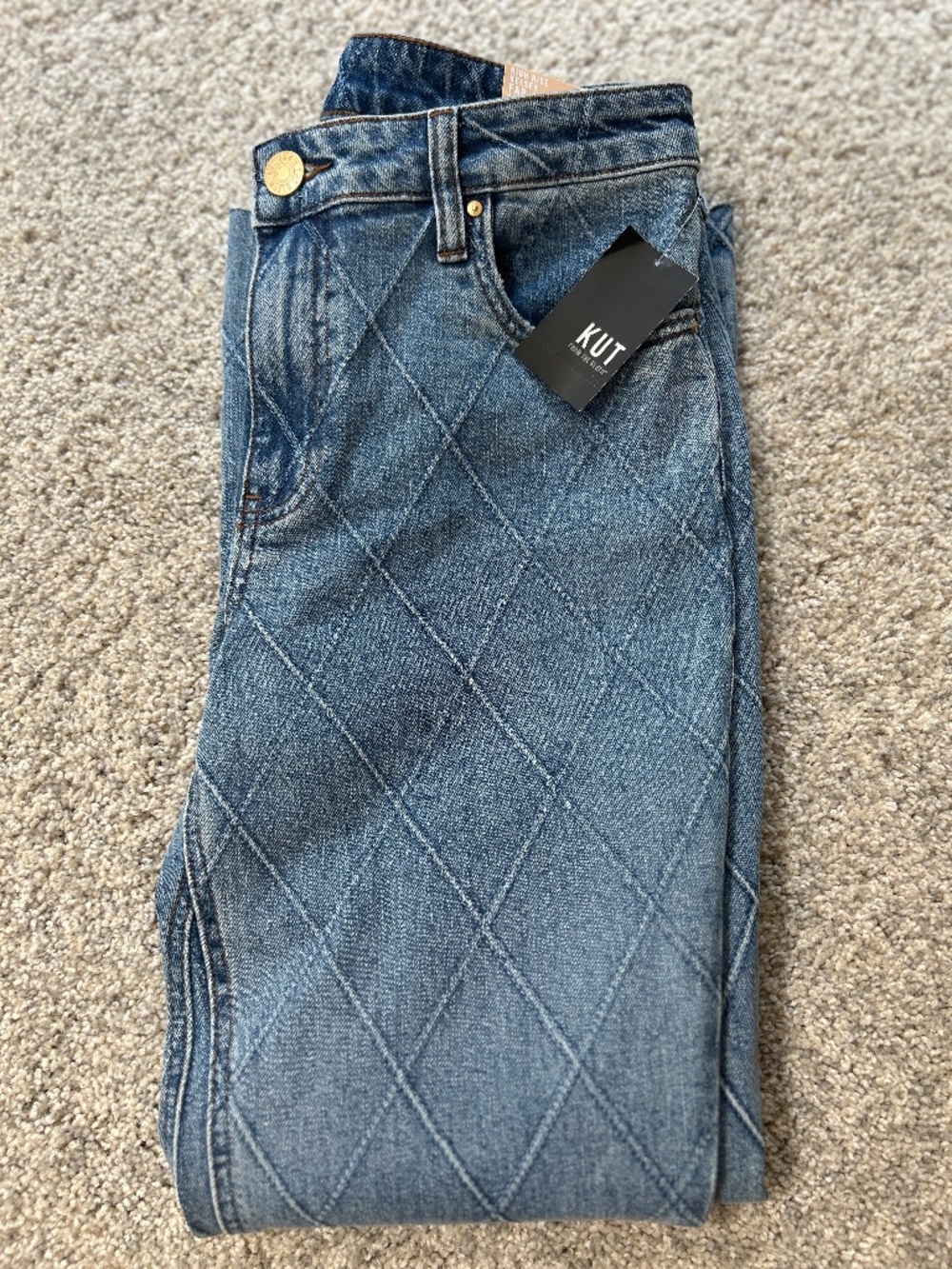 KUT from the Kloth High Rise Kelsey Fab Ab Ankle Flare Size 4